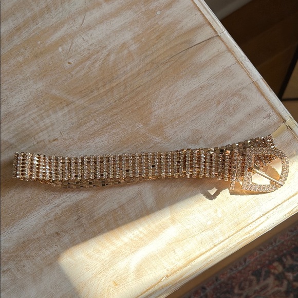 Gold Rhinestone Belt - Picture 3 of 3